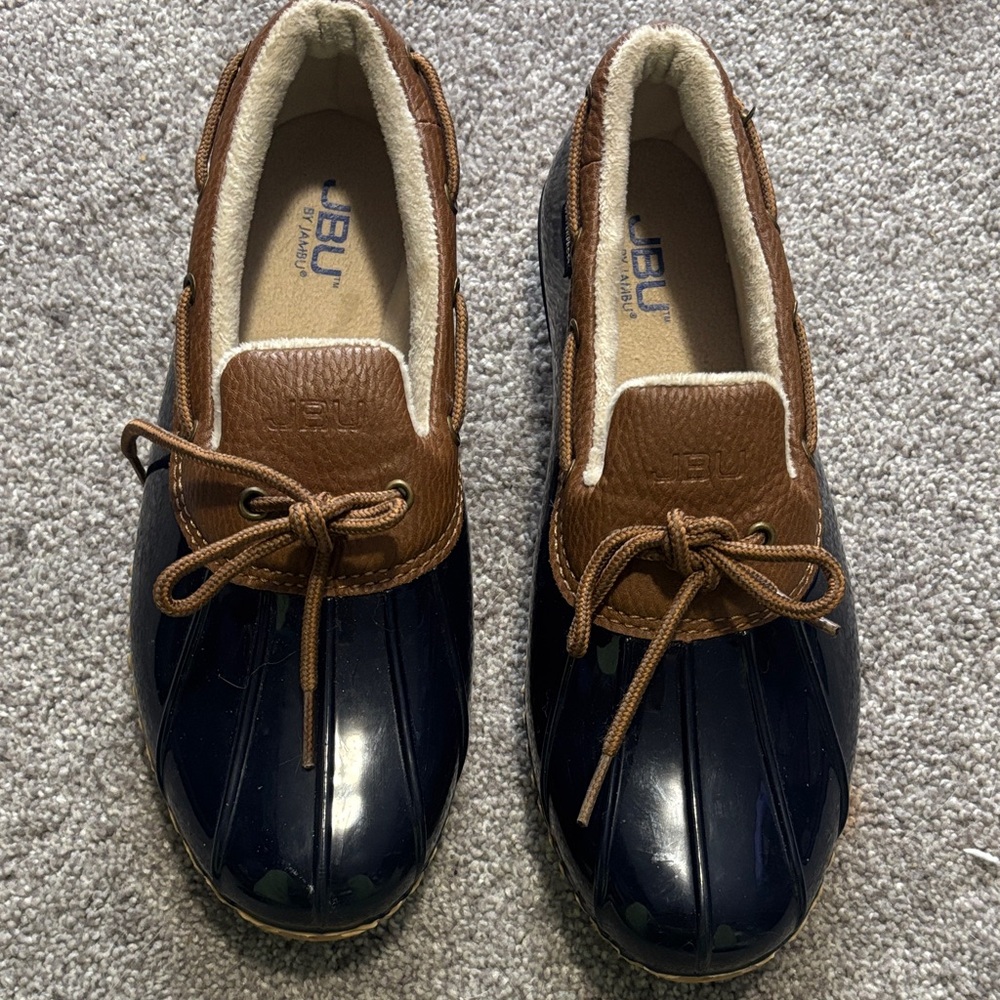 JBU Navy and Brown Waterproof Shoes